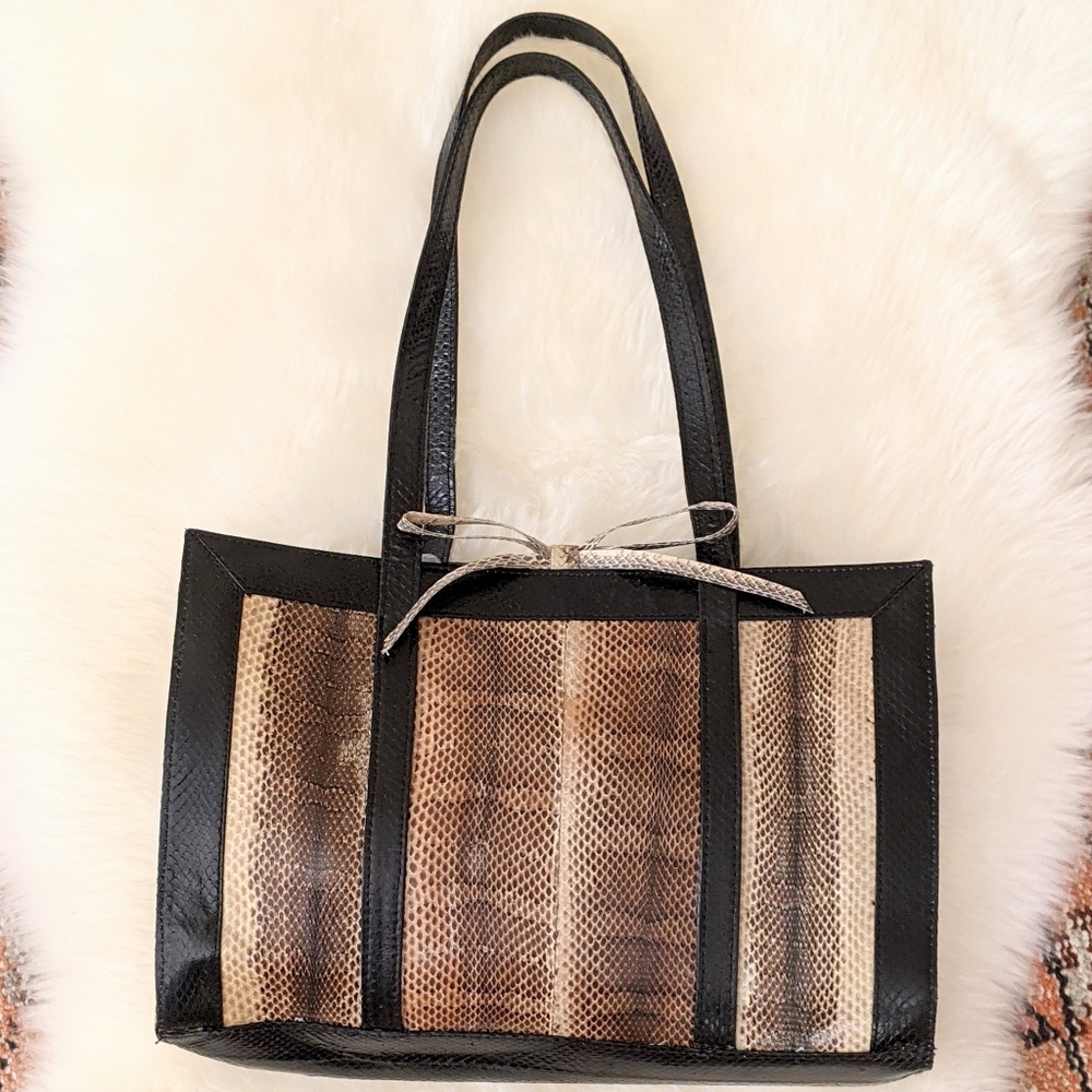 Y2K Genuine Snakeskin Handbag by Oui+Maud